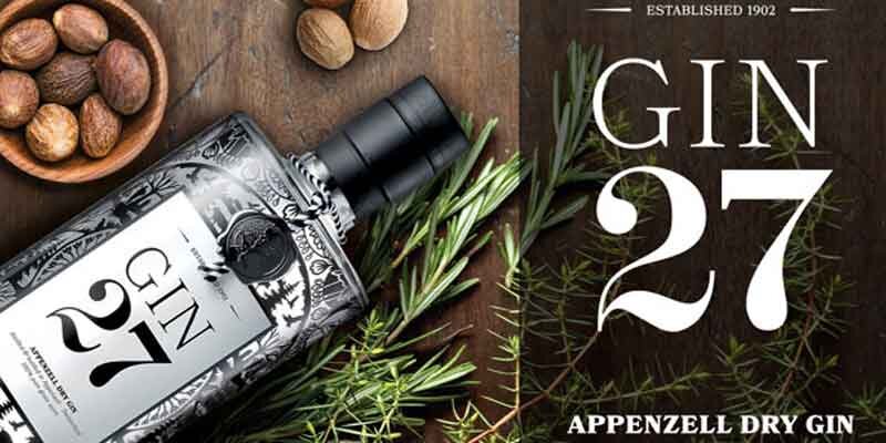 Grüße aus dem Appenzellerland  - Gin 27 - Exotische Gewürze aus Asien und Alpenkräuter aus dem Appenzellerland.