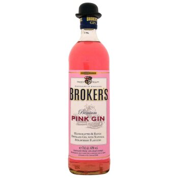 Brokers Pink Gin 700ml 40% Vol.