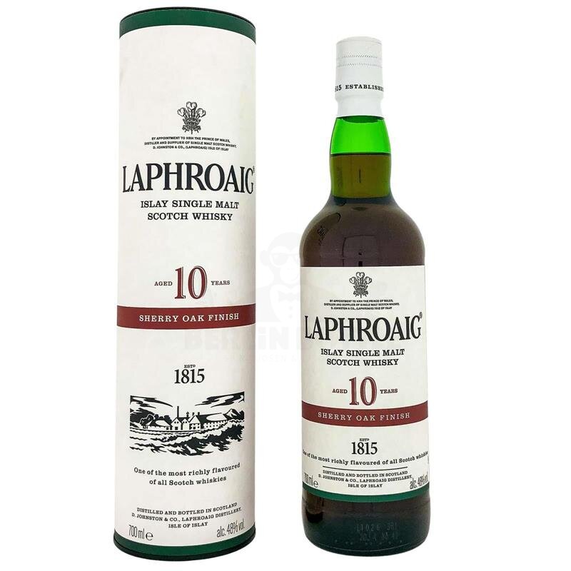 Laphroaig 10 Years Sherry Oak Finish + Box 700ml 48% Vol.