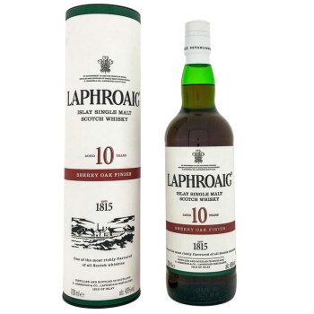 Laphroaig 10 Years Sherry Oak Finish + Box 700ml 48% Vol.