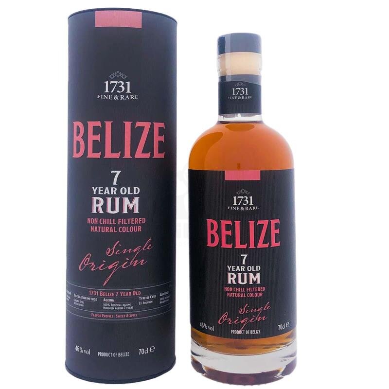 1731 Fine & Rare - Belize 7 Years Rum + Box 700ml 46% Vol.