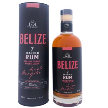 1731 Fine & Rare - Belize 7 Years Rum + Box 700ml 46%...
