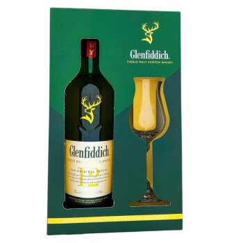Glenfiddich 12 Years mit Glas + Box 700ml 40% Vol.