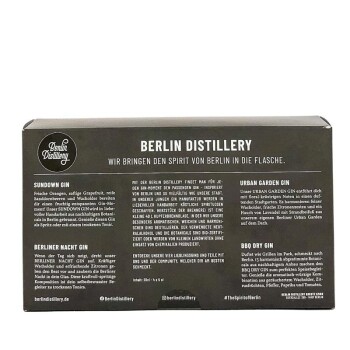Berlin Distillery Ginset + Box 4x50ml 44,3% Vol.