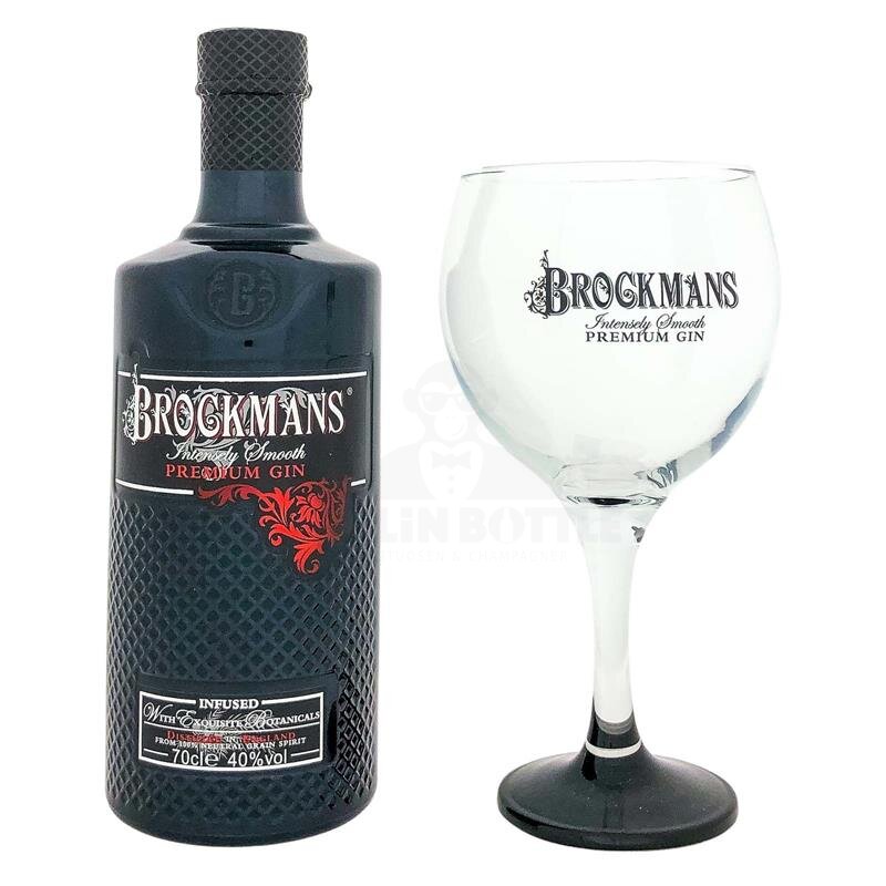 Brockmans Intensly Smooth Premium Gin + 1x Ballonglas 700ml 40% Vol., 33,99  €