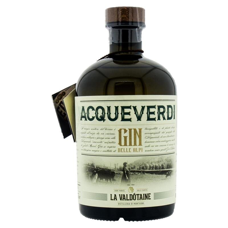 La Valdotaine Gin Acqueverdi 1000ml 43% Vol.
