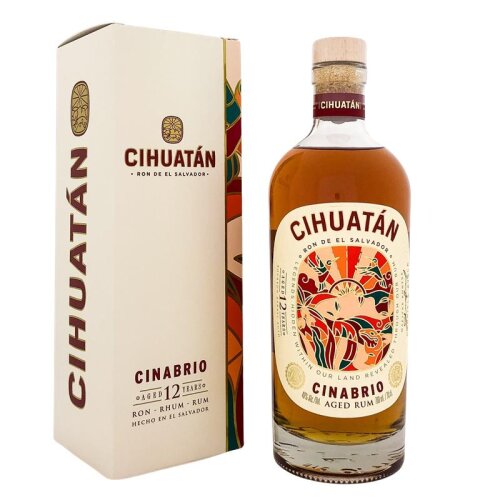 Cihuatan Solera 12 Years Cinabrio + Box 700ml 40% Vol.