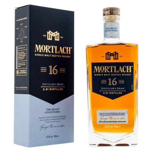 Mortlach 16 Years + Box 700ml 43,3% Vol.