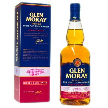 Glen Moray Sherry Cask Finish + Box 700ml  40% Vol.
