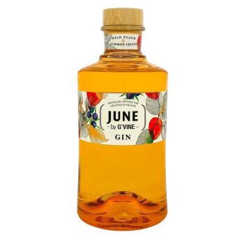 June by GVine Wild Peach &amp; Summer Fruits Gin 700ml 37,5% Vol.