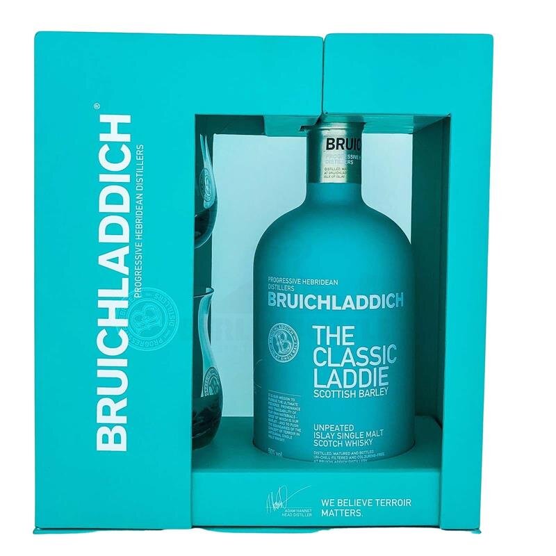 Bruichladdich The Classic Laddie in Box + 2 Tumbler 700ml 50% Vol.