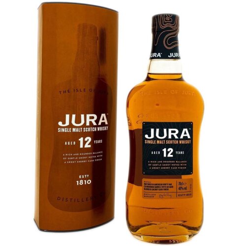 Jura 12 YO Oloroso Sherry Butts + Box 700ml 40% Vol.