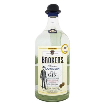 Brokers London Dry Gin 1750ml 47% Vol.