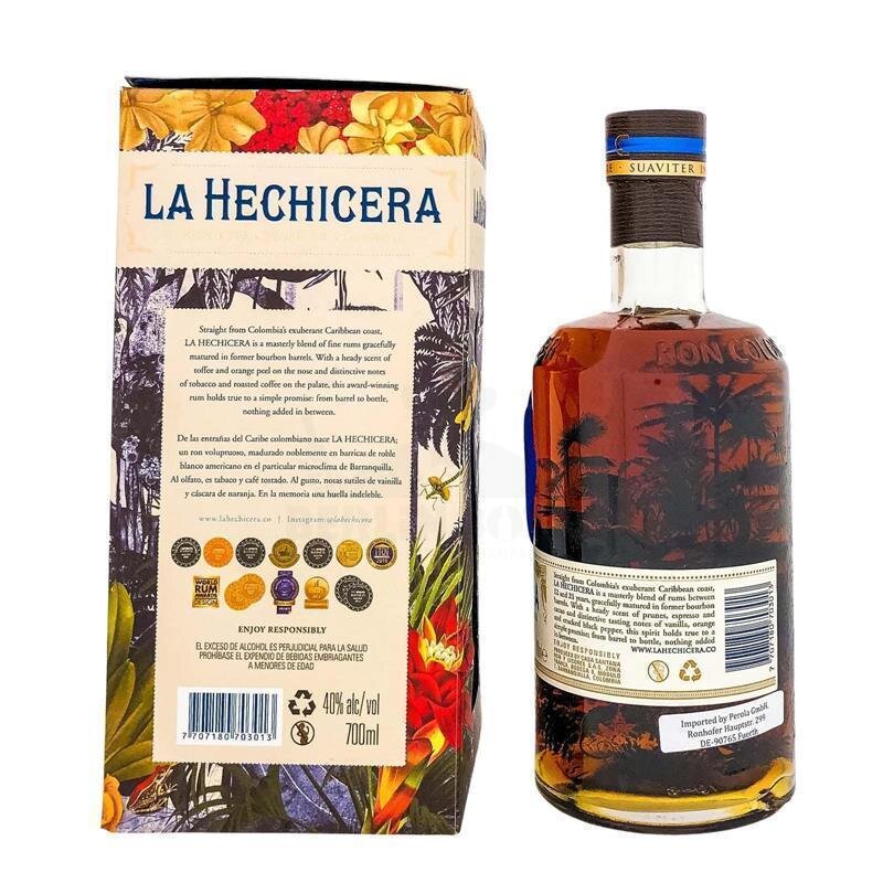 La Hechicera Fine Aged Rum 700ml + Box 40% Vol.