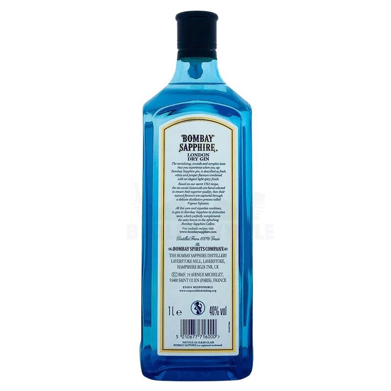 Bombay Sapphire Dry Gin 1000ml 40% Vol.