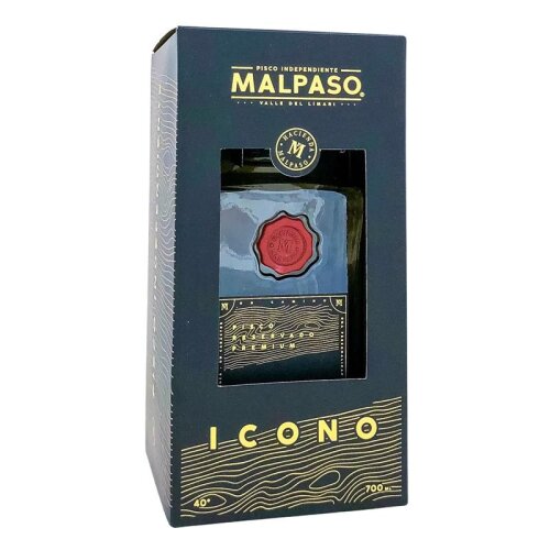 Pisco MalPaso Iconico (Reservado) + Box 700ml 40% Vol.