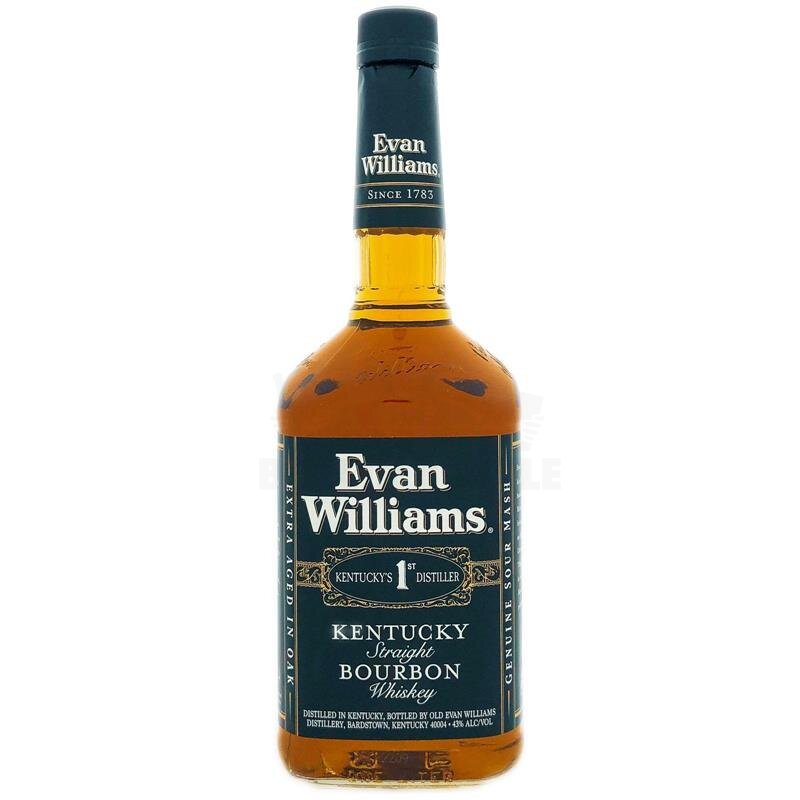 Evan Williams Kentucky Straight Bourbon (black) 1000ml 43% Vol.