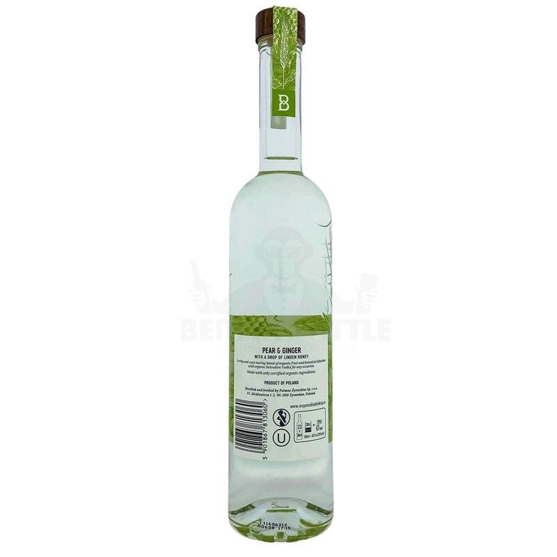 Belvedere Organic Infusions Pear & Ginger 700ml 40% Vol.