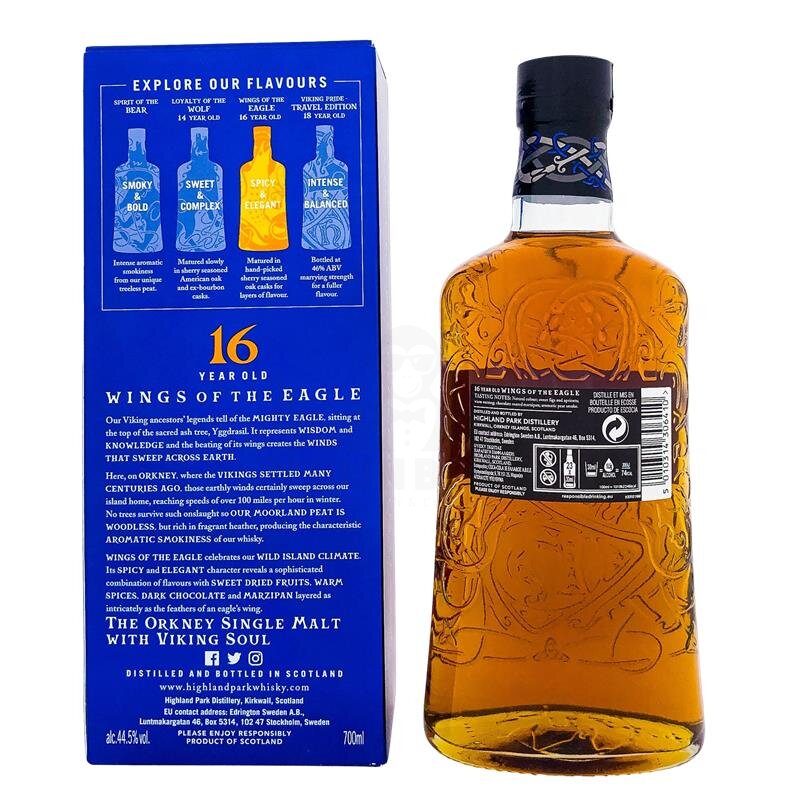 Highland Park 16 Years Wings of the Eagle + Box 700ml 44,5% Vol.