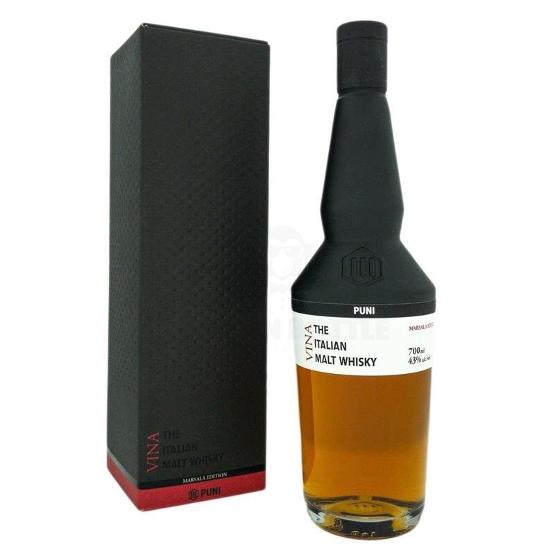 PUNI VINA - Marsala Edition Italian Malt Whisky + Box 700ml 43% Vol.