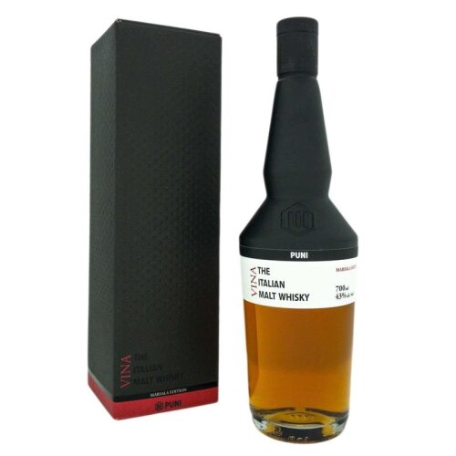 PUNI VINA - Marsala Edition Italian Malt Whisky + Box 700ml 43% Vol.