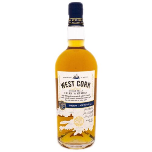West Cork Single Malt Irish Whiskey Sherry Cask Finish 700ml 43% Vol.