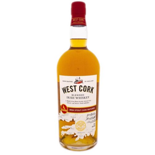 West Cork Blended Irish Whiskey Stout Cask Finish 700ml...
