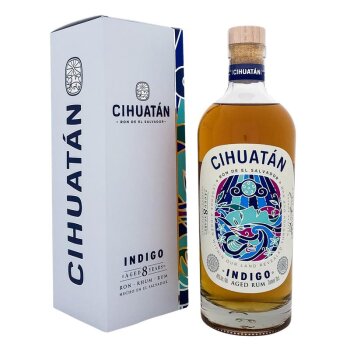 Cihuatan 8 Indigo Rum + Box 700ml 40% Vol.