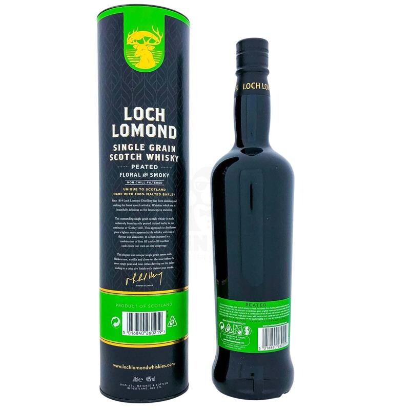 Loch Lomond PEATED + Box Single Grain 700ml 46% Vol.