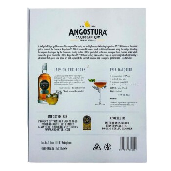 Angostura 1919 Premium Gold Rum + Glas 700ml 40% Vol.