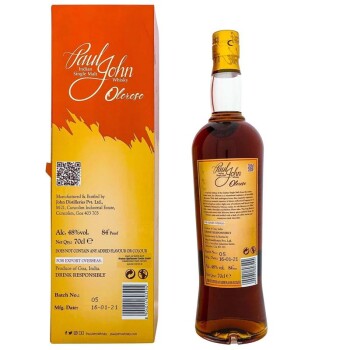 Paul John Oloroso Sherry Indian Single Malt Whisky 700ml...