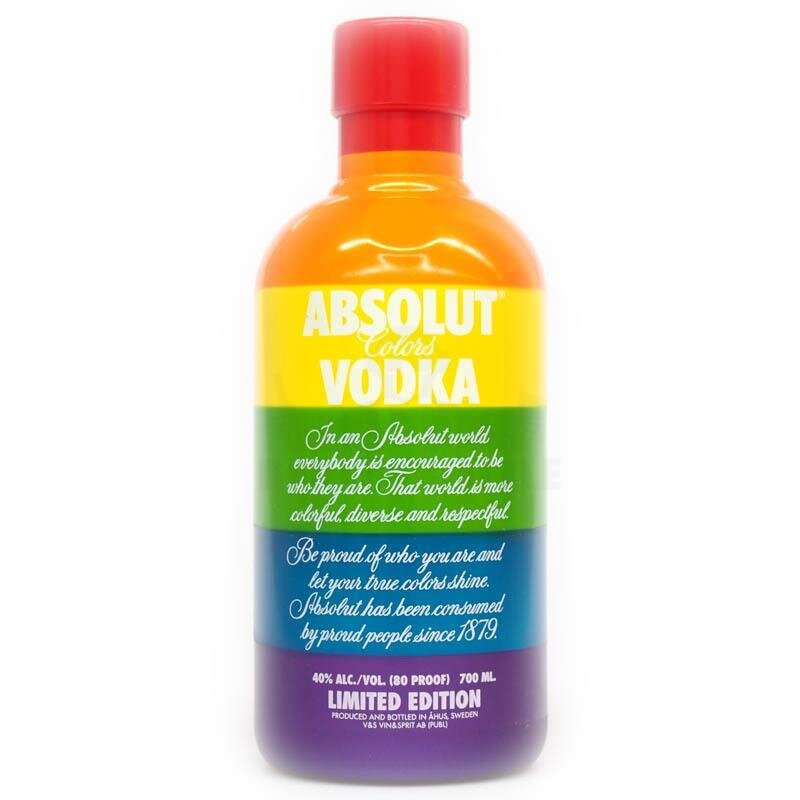 Absolut Vodka Colors Case 700ml - leer