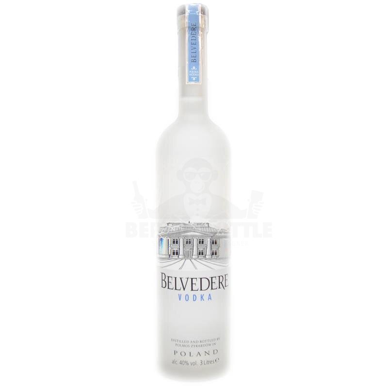 Belvedere Vodka Pure + LED Beleuchtung 3000ml 40% Vol.