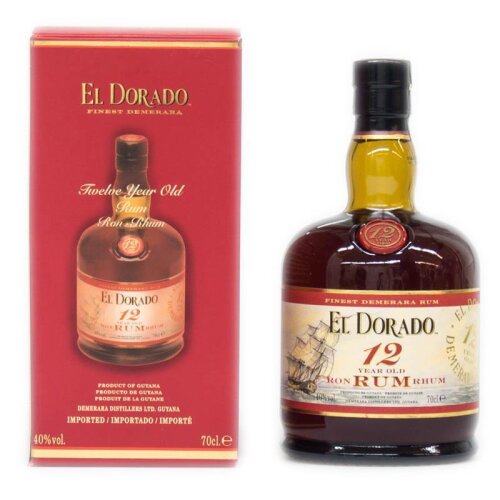 El Dorado Rum 12 YO  + Box 700ml 40% Vol.