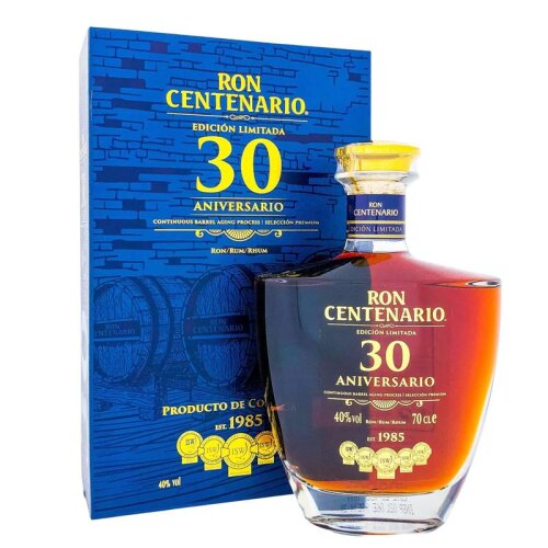 Ron Centenario Edicion Limitada Solera 30 Jahre + Box 700ml 40% Vol.