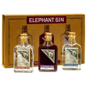 Elephant Gin Tasting Box 3 x 50ml 35 + 45 + 57% Vol.