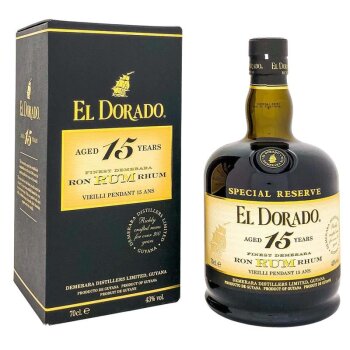 El Dorado Special Reserve 15 YO + Box 700ml 43% Vol.