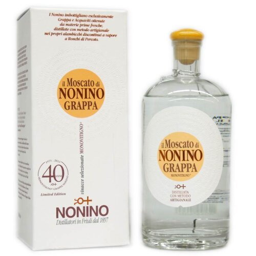 Nonino Grappa Moscato + Box 700ml 41% Vol.