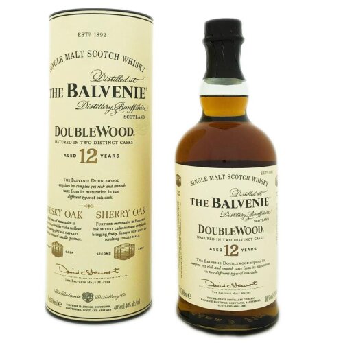 Balvenie 12 Years Doublewood + Box 700ml 40% Vol.