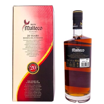 Malteco 20 Years Ron Suave de Panama + Box 700ml 40% Vol.