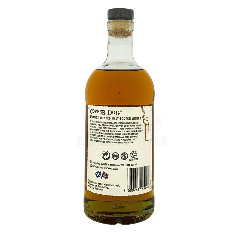 Copper Dog Speyside Blended Malt Scotch Whisky 700ml 40% Vol.