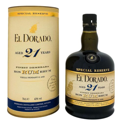 El Dorado Special Reserve 21Y + Box 700ml 43% Vol.
