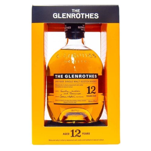 Glenrothes 12 Years + Box (orange) 700ml 40% Vol.