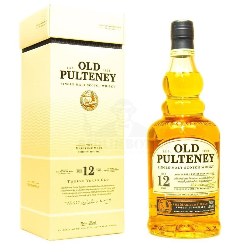 Old Pulteney 12 Years + Box 700ml 40% Vol.