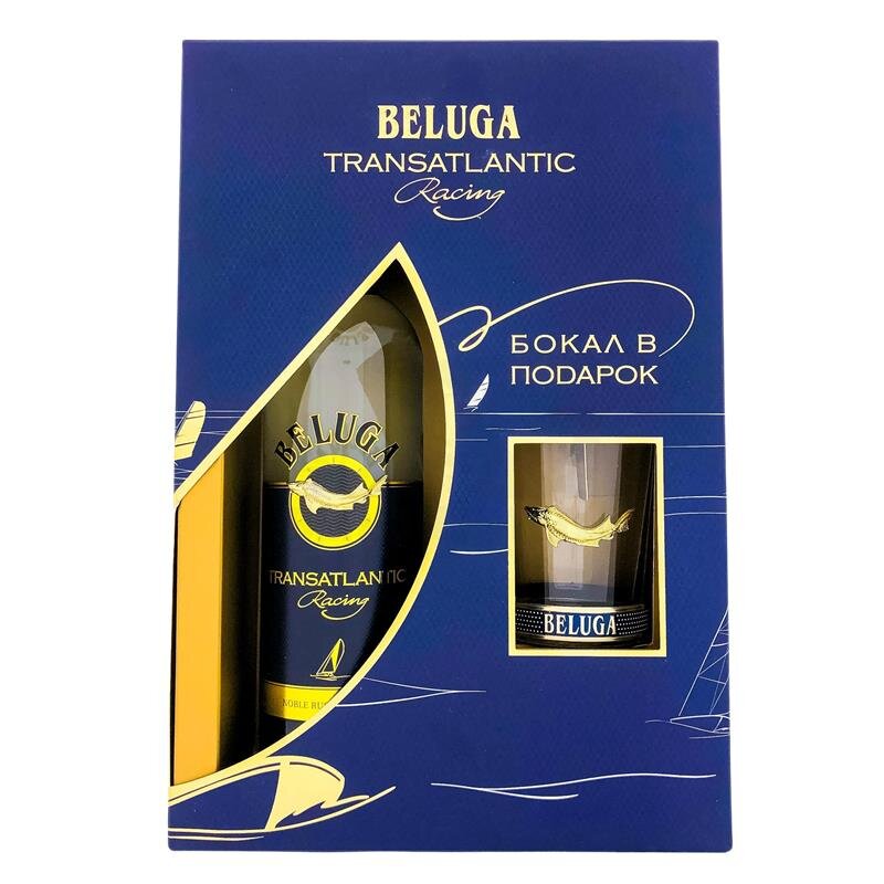 Beluga Transatlantic Racing + Box mit Glas 700ml 40% Vol.