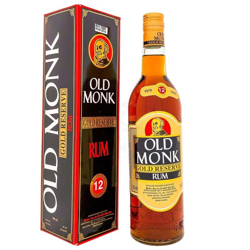 Old Monk Gold Reserve 12 Years + Box 700ml 42,8% Vol.