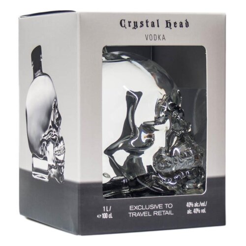 Crystal Head Vodka + Box 1000ml 40% Vol.