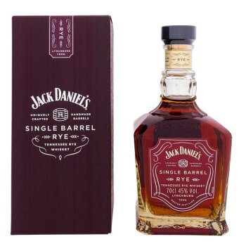 Jack Daniels Single Barrel Rye + Box 700ml 45% Vol. Kopie