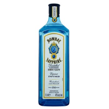 Bombay Sapphire Dry Gin 1000ml 47% Vol.