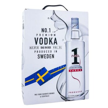 No.1 Premium Vodka Bag in Box 3000ml 37,5% Vol.